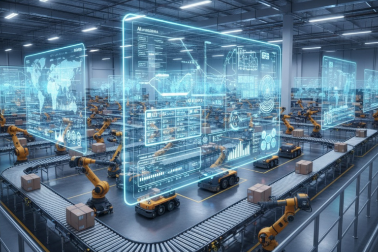 IA aplicada otimizando cadeia de suprimentos com automação inteligente